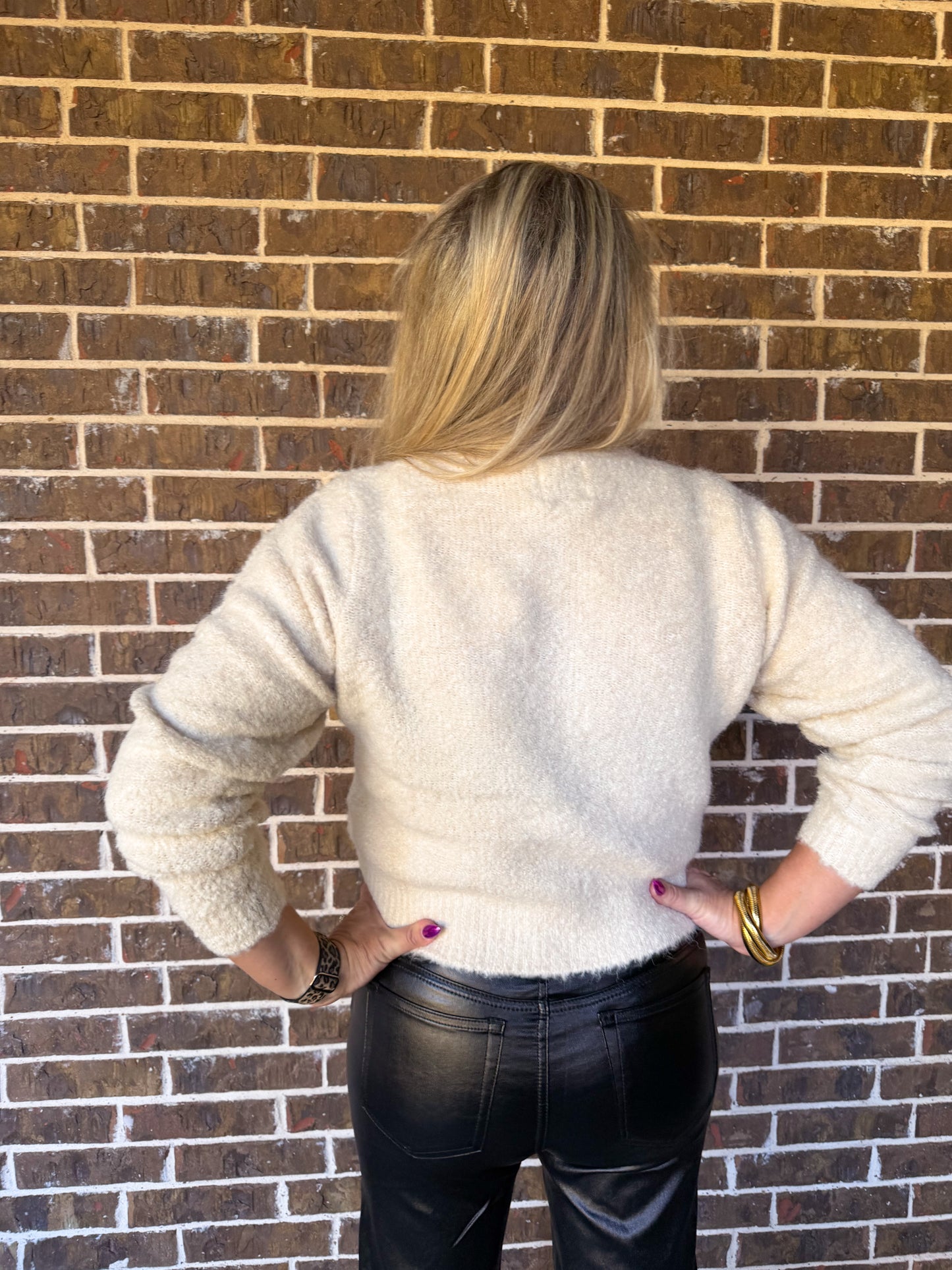 Cozy Cream Button-Up Cardigan