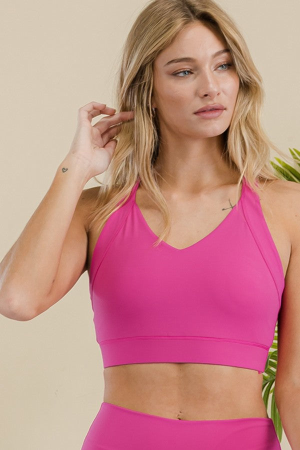 Fierce in Fuchsia Sports Bra