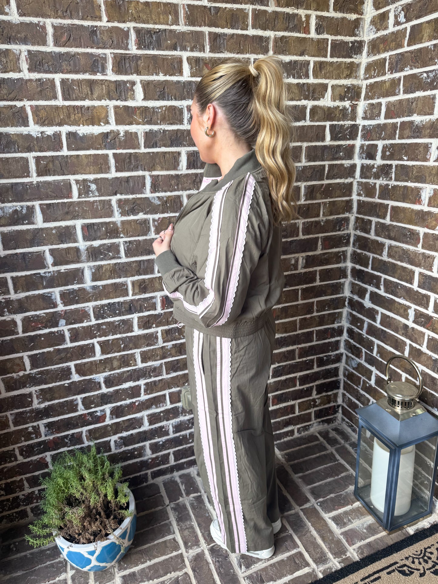 Olive and Blush Lounge Set