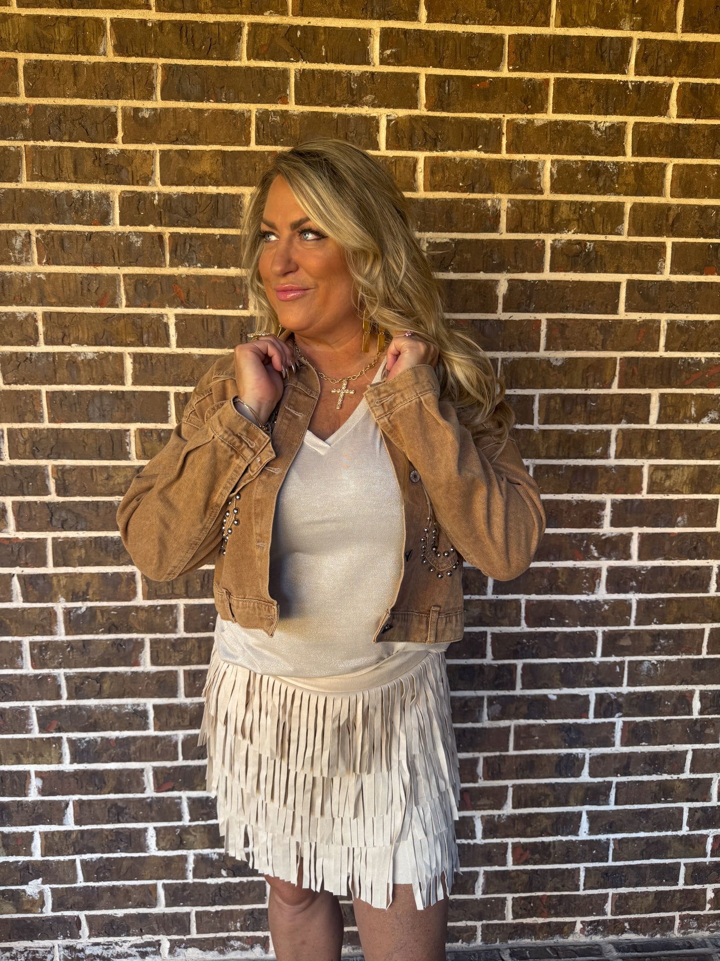 Golden Glow Shimmer Top
