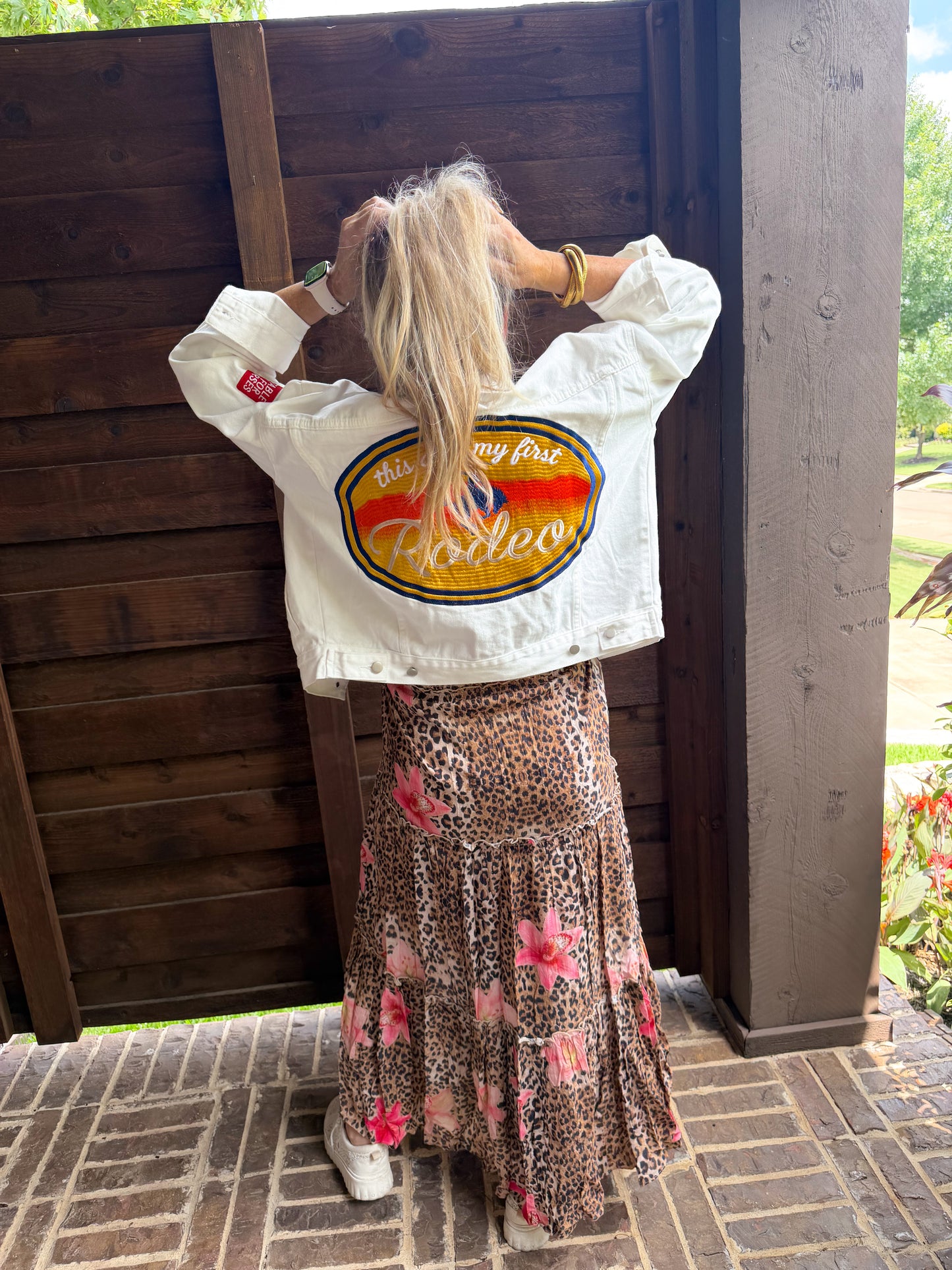 Wildflower Leopard Strapless Maxi Dress