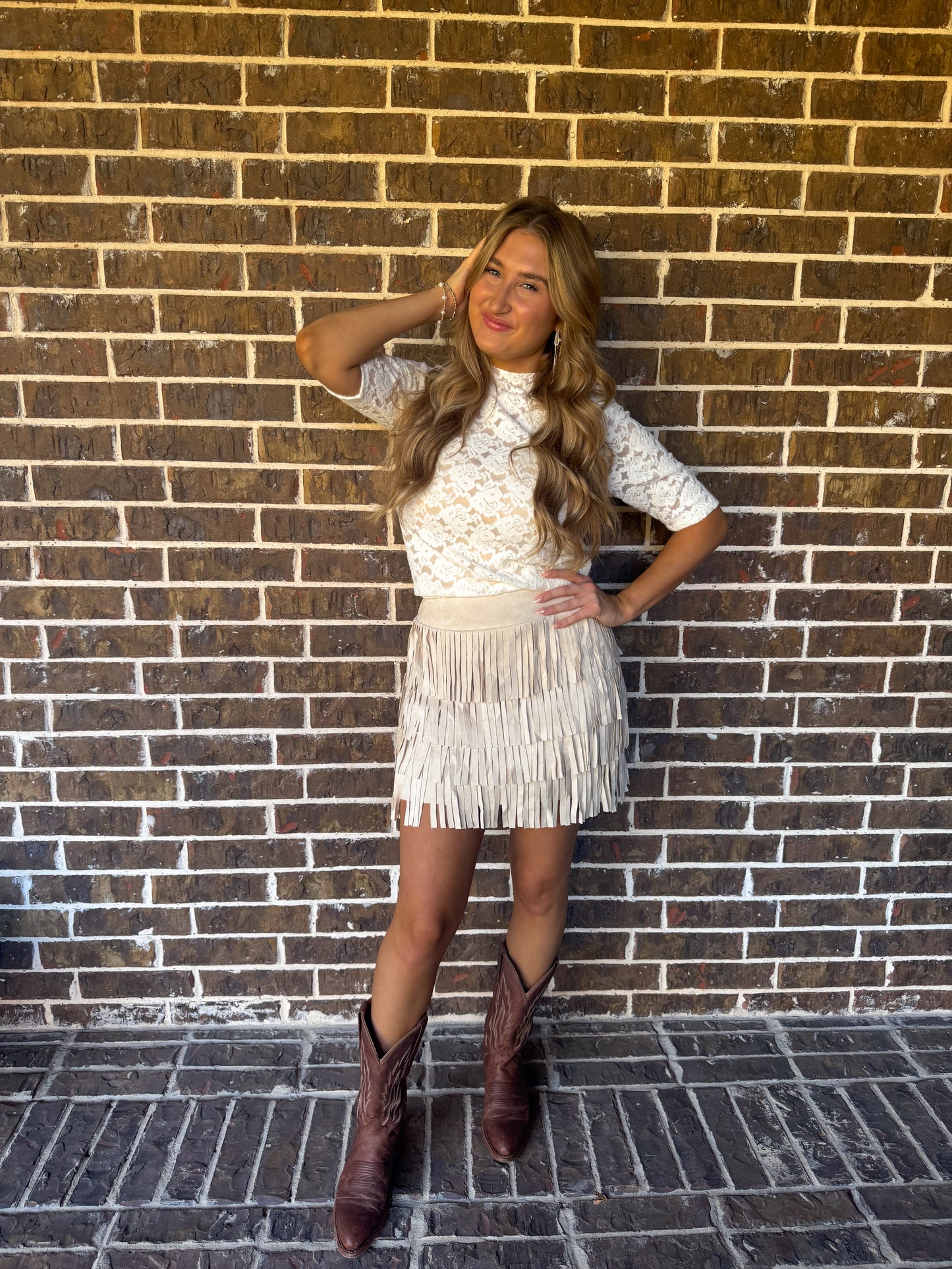 Elegant Ivory Lace Top