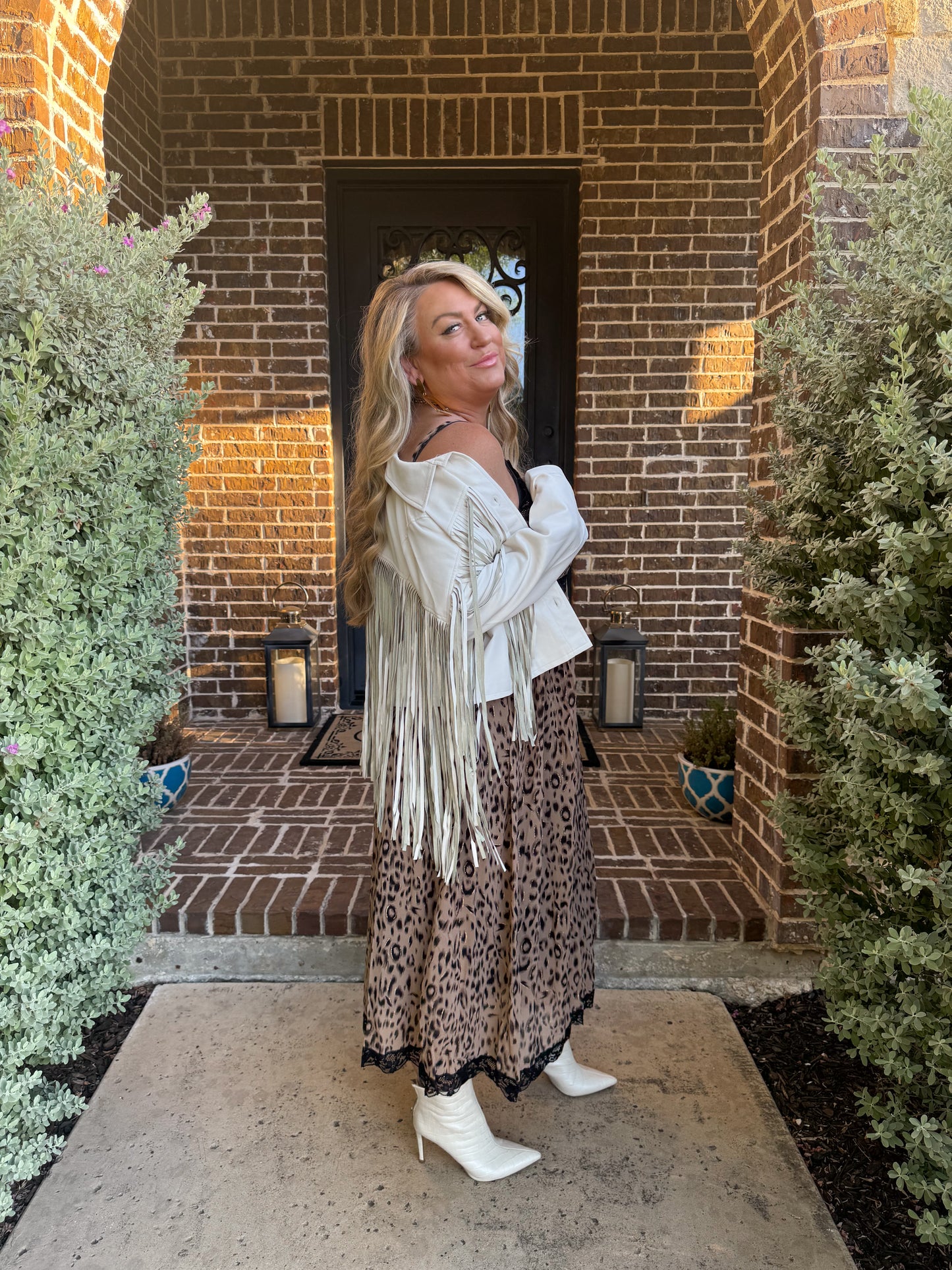Wild Elegance Leopard Lace Dress