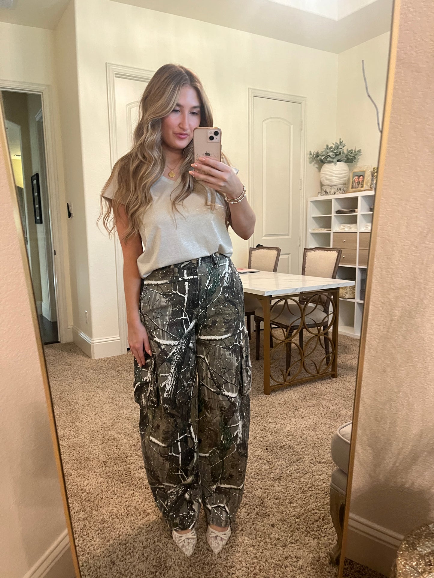 Golden Glow Shimmer Top
