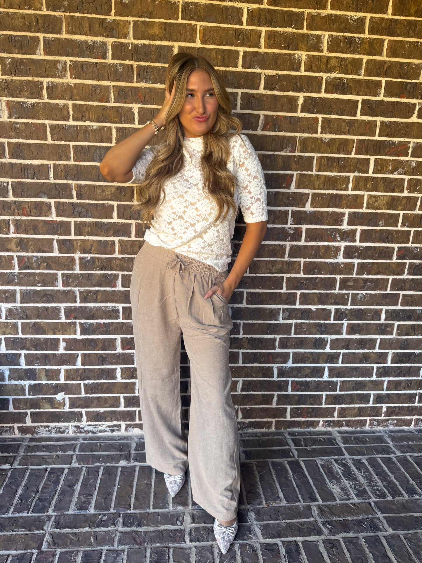 Elegant Ivory Lace Top