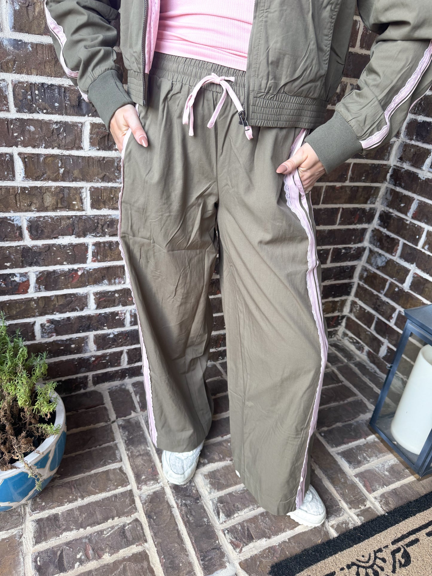 Olive and Blush Lounge Set