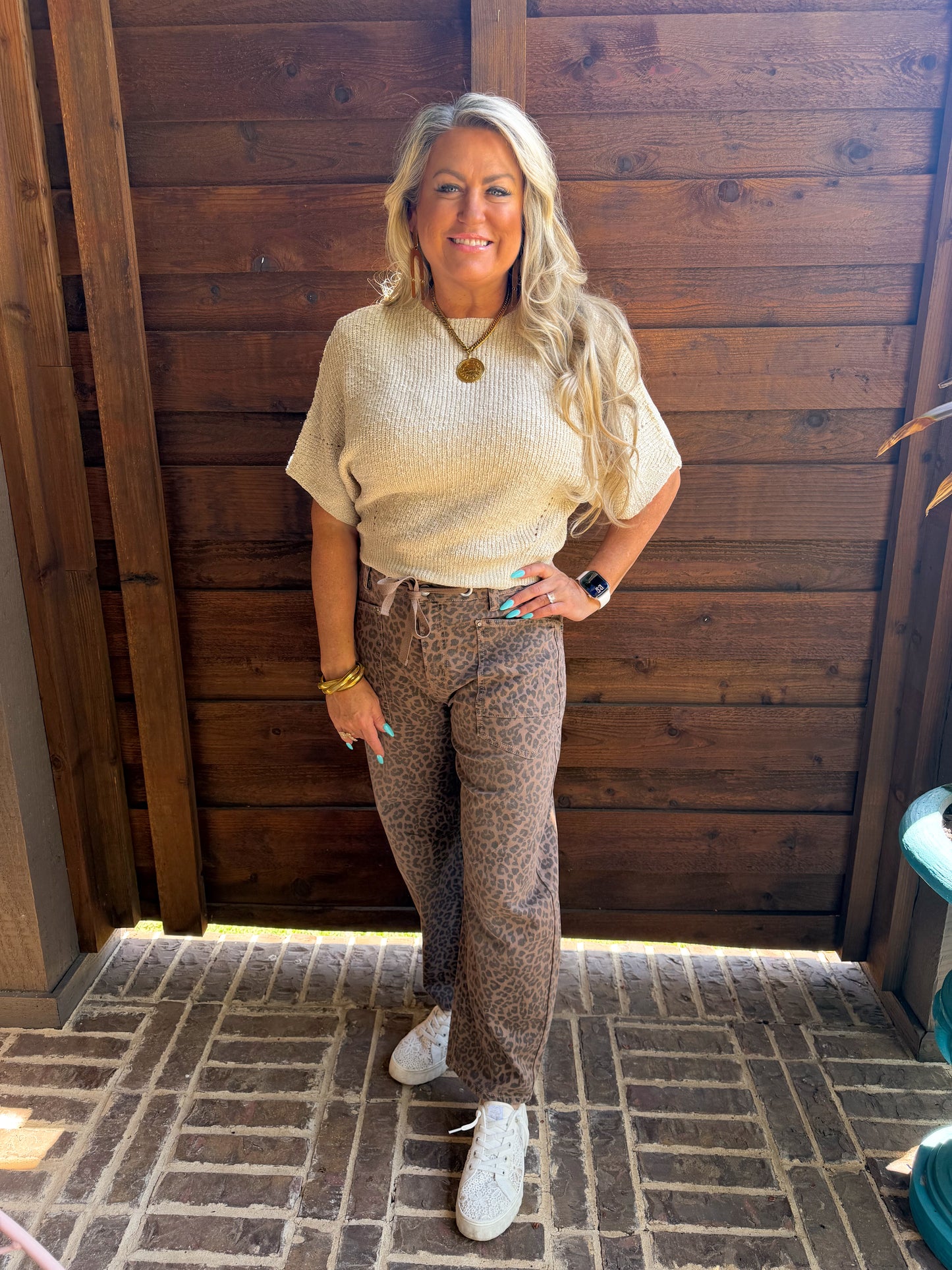 NEW Tan Knitted Beach Sweater