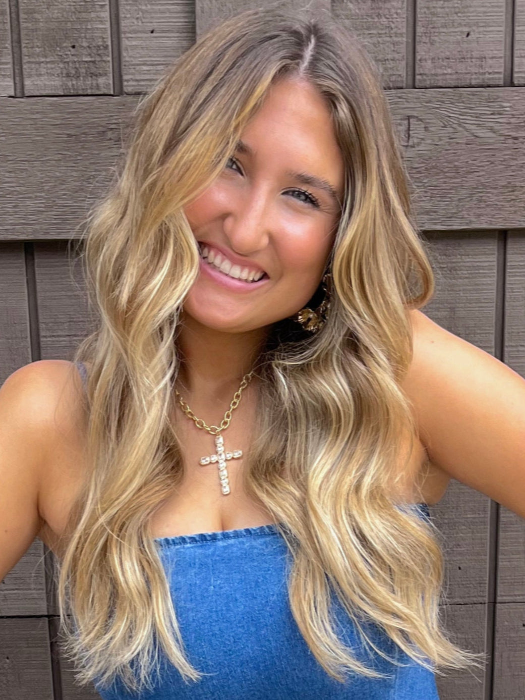 Bold Radiant Cross Necklace