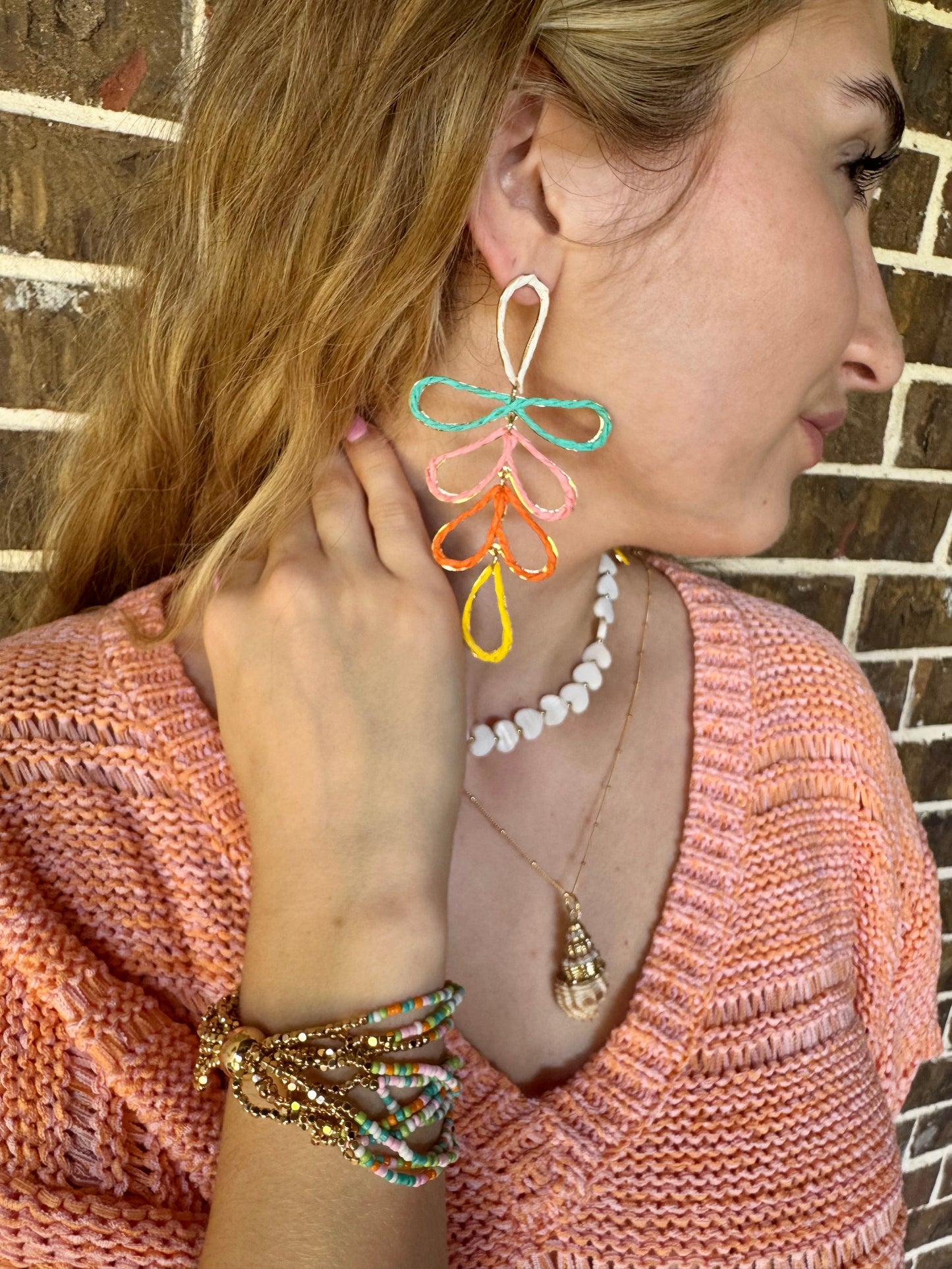 Multi-Tropical Teardrop Earrings