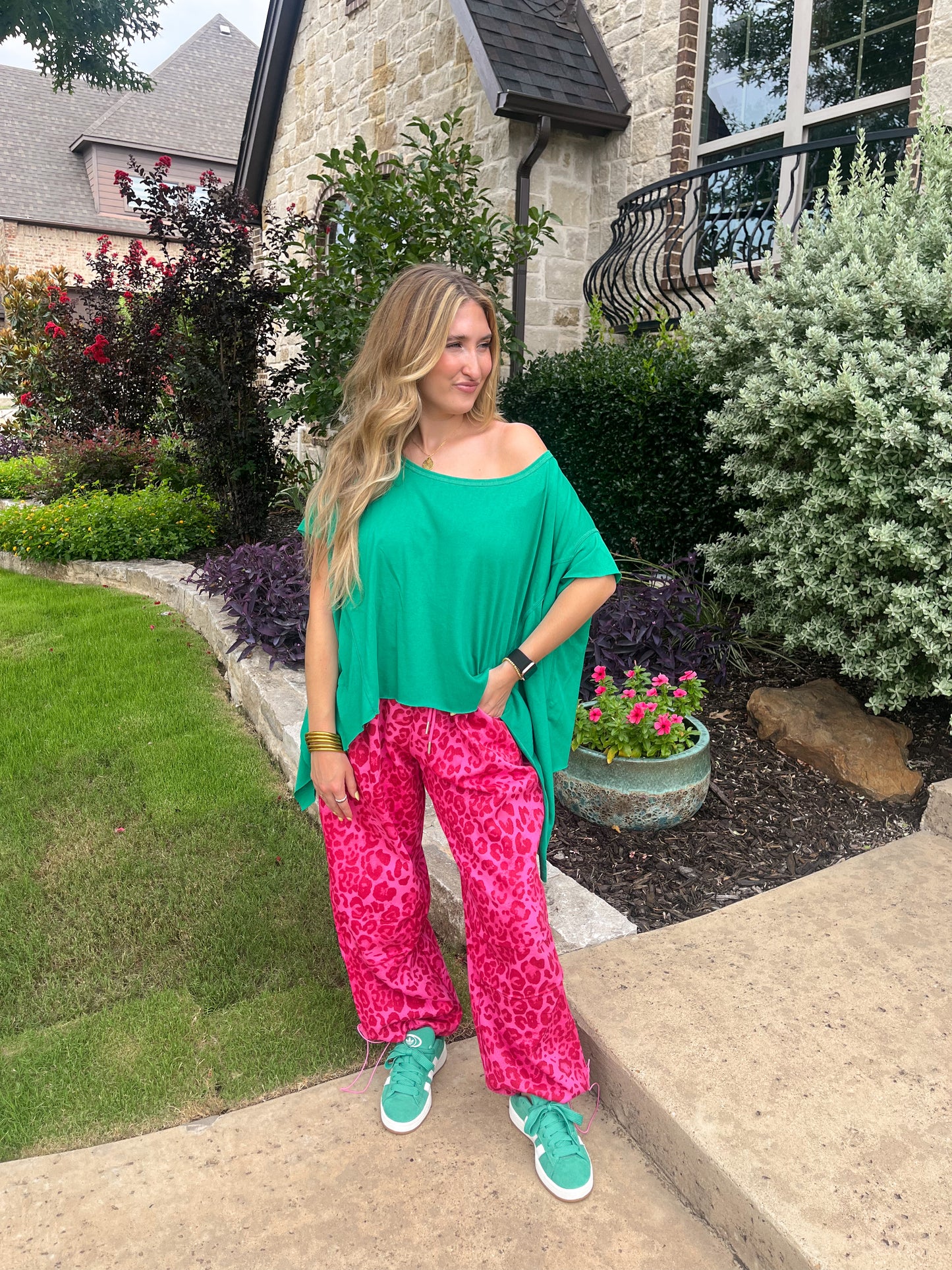 Wild Leopard Pink Jogger Pants