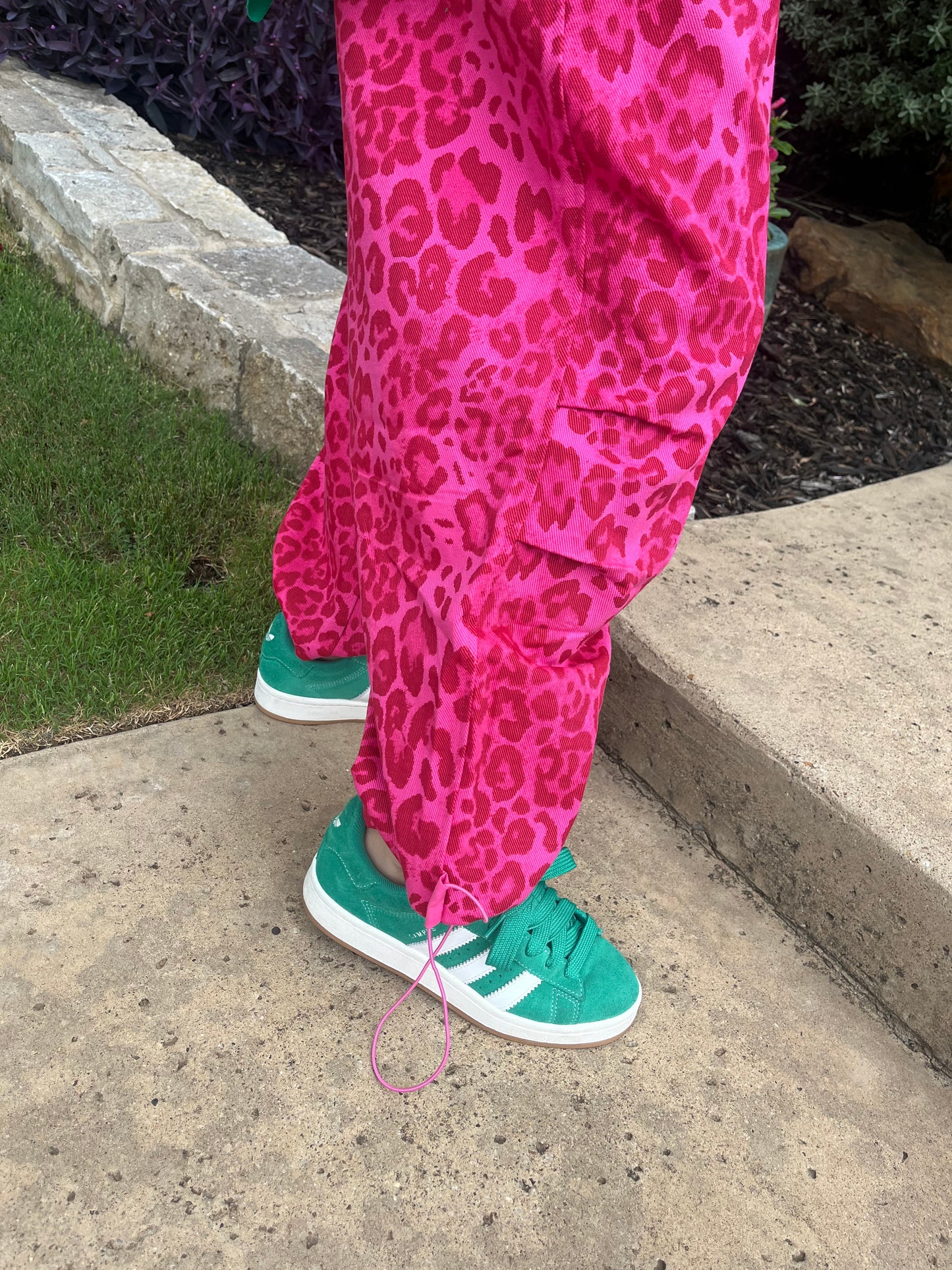 Wild Leopard Pink Jogger Pants