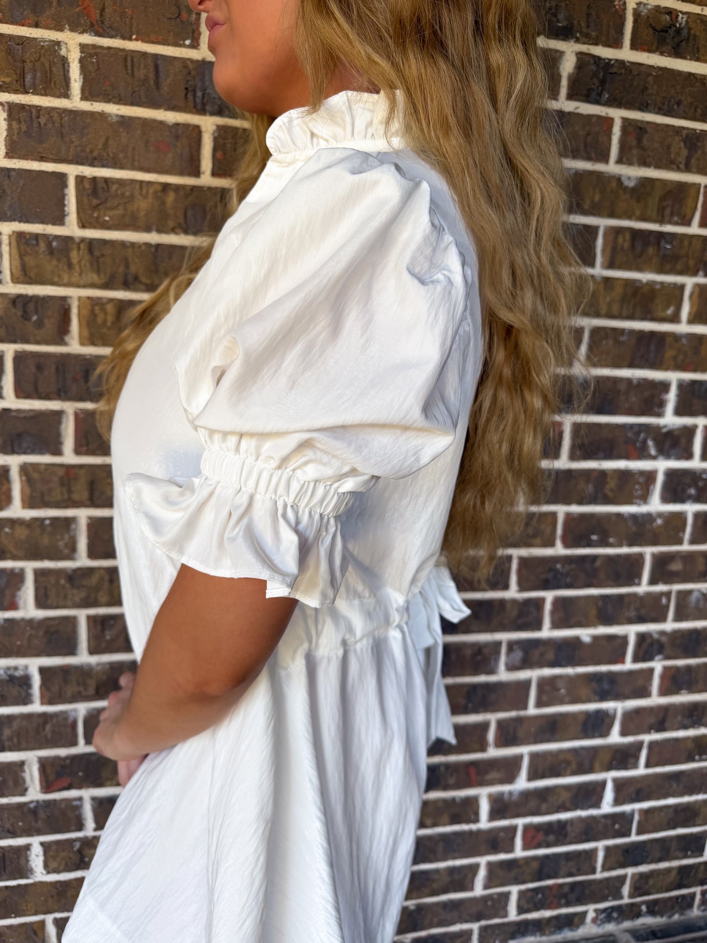 The White Bloom Babydoll Dress