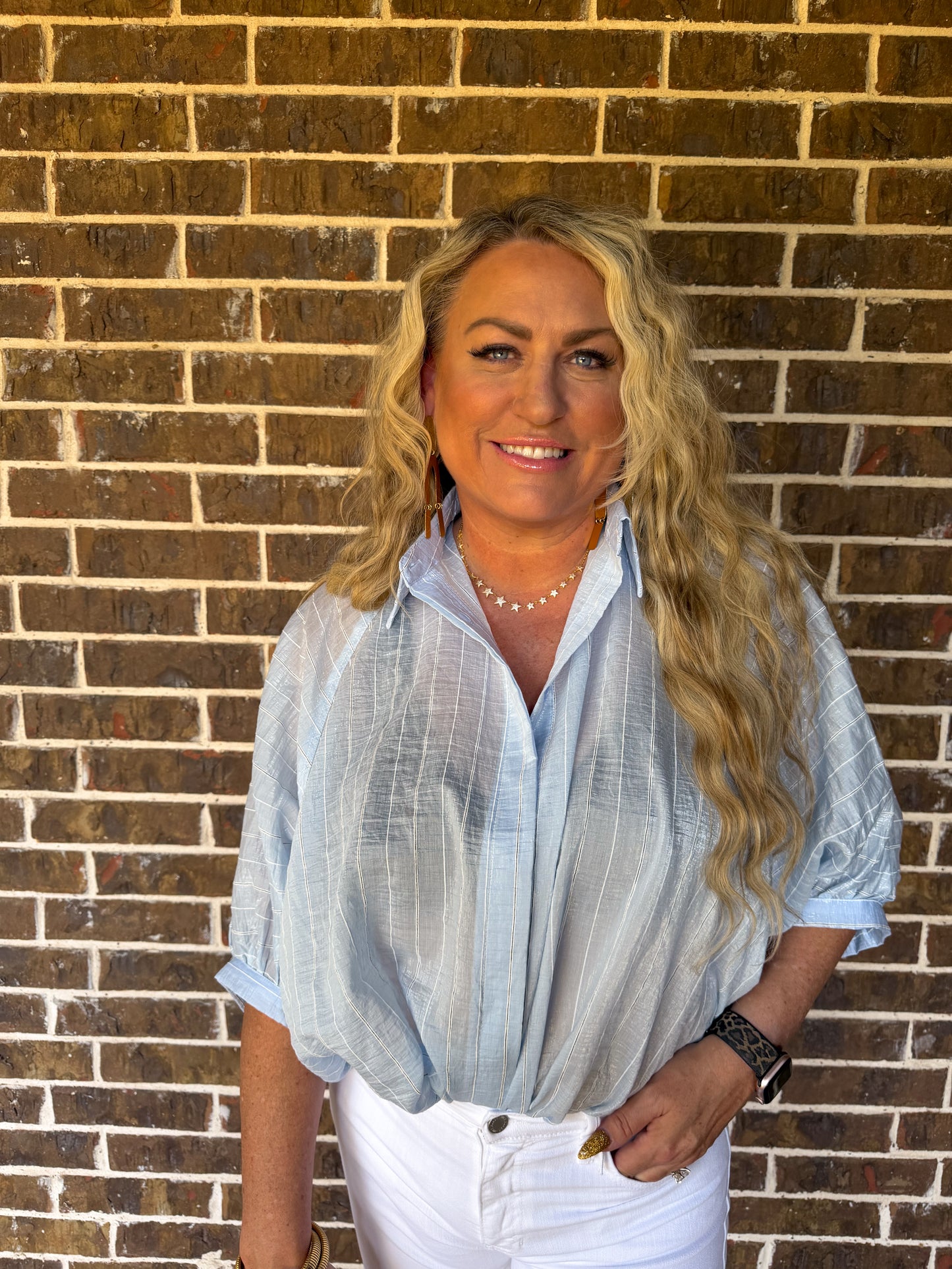 Coastal Breeze Striped Blouse