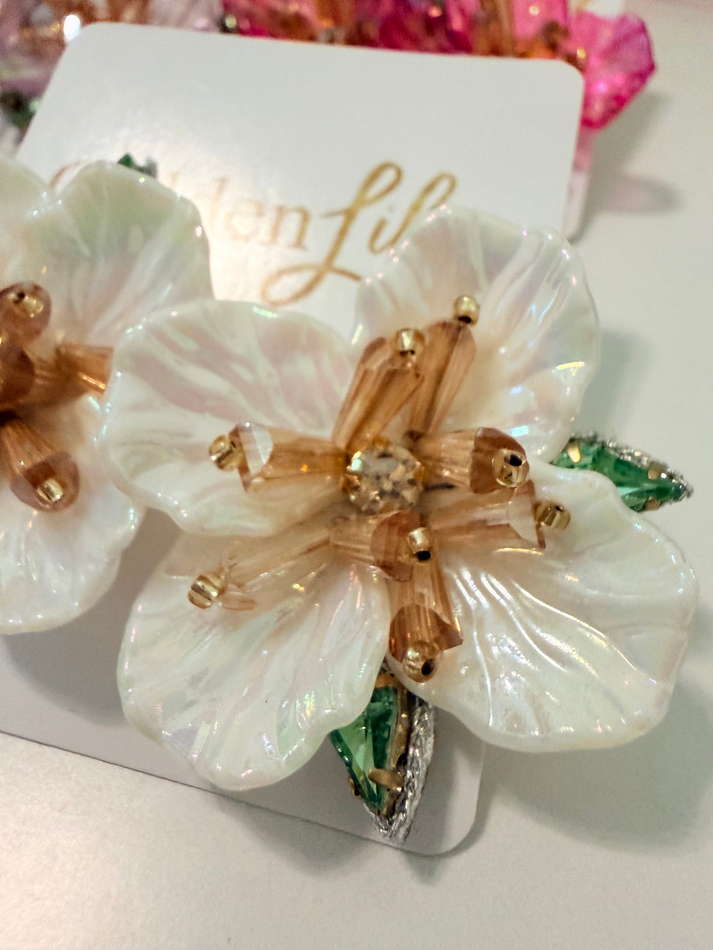 Hawaiian Flower Stud Earrings