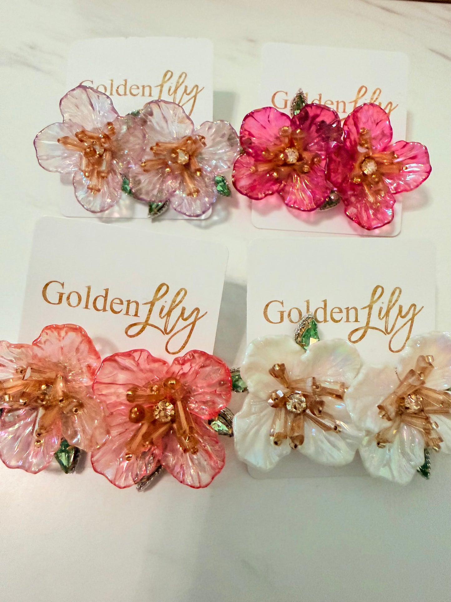 Hawaiian Flower Stud Earrings
