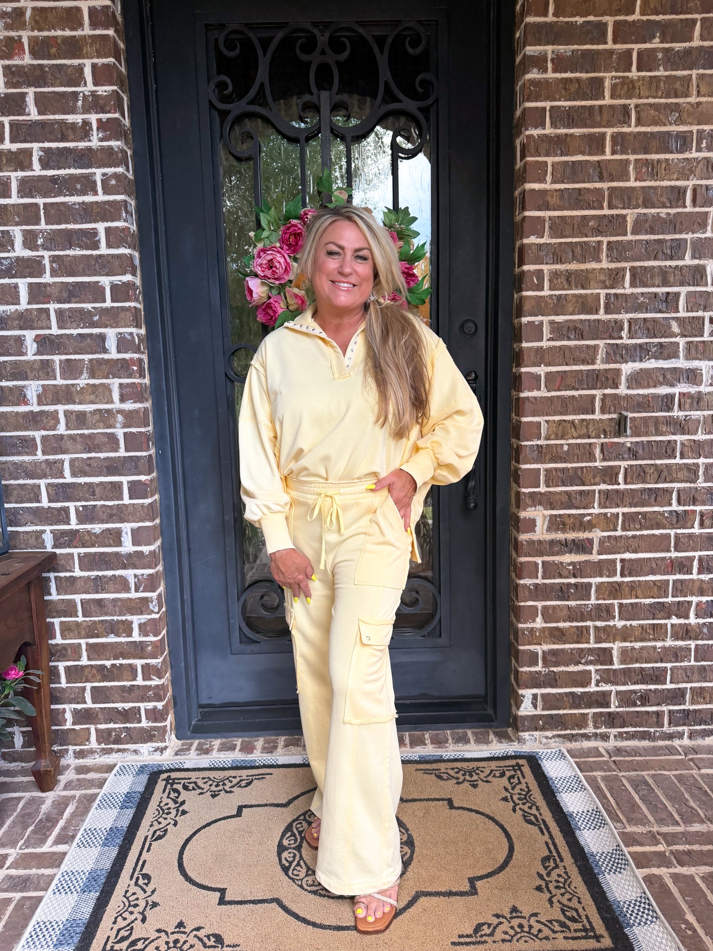 Butter Yellow Luxe Lounge Set
