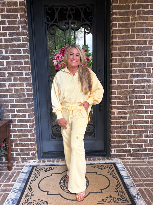 Butter Yellow Luxe Lounge Set