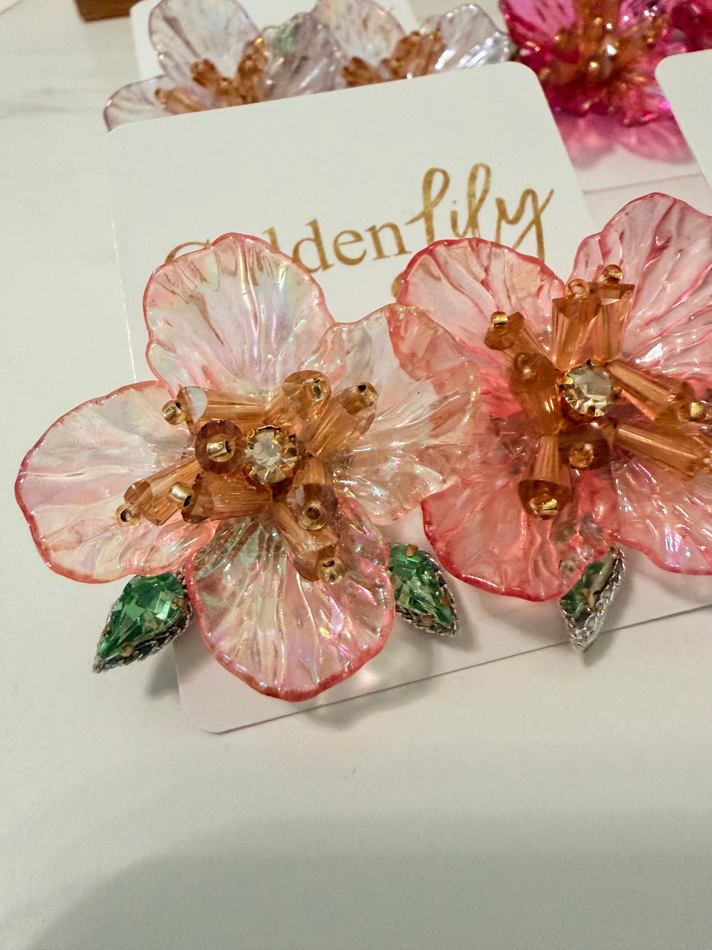Hawaiian Flower Stud Earrings