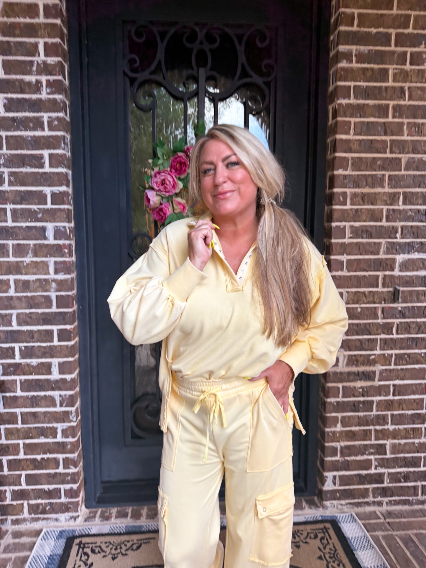 Butter Yellow Luxe Lounge Set