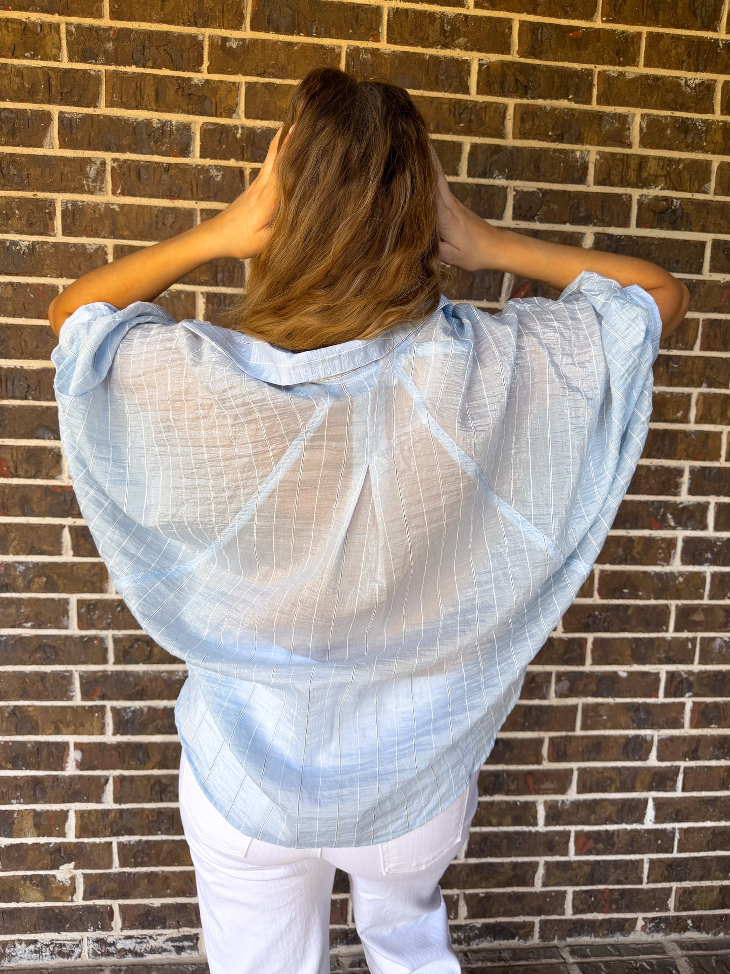 Coastal Breeze Striped Blouse
