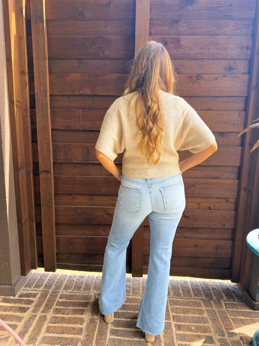 NEW Tan Knitted Beach Sweater