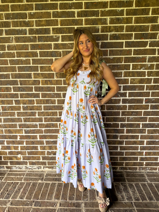 NEW Lavender Floral Maxi Dress
