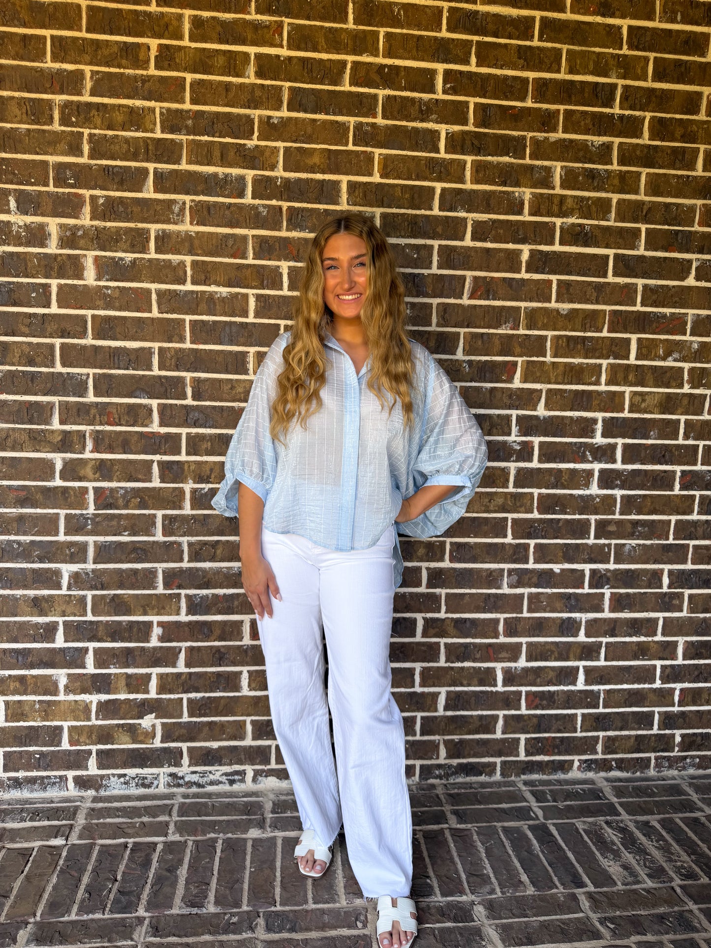 White Classic Straight Jeans
