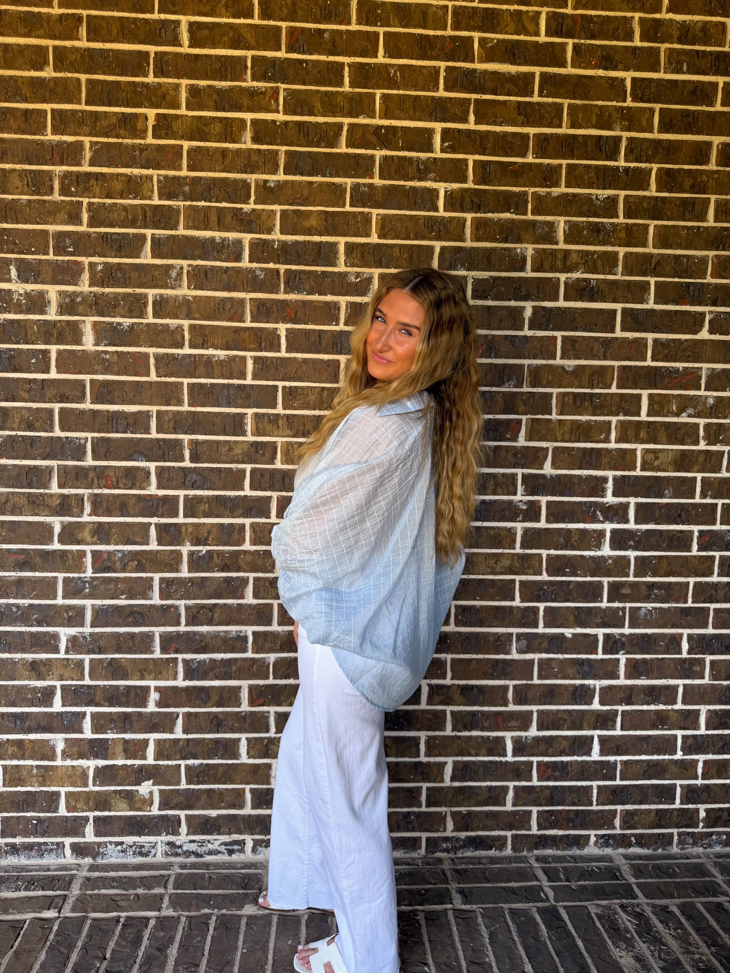 Coastal Breeze Striped Blouse