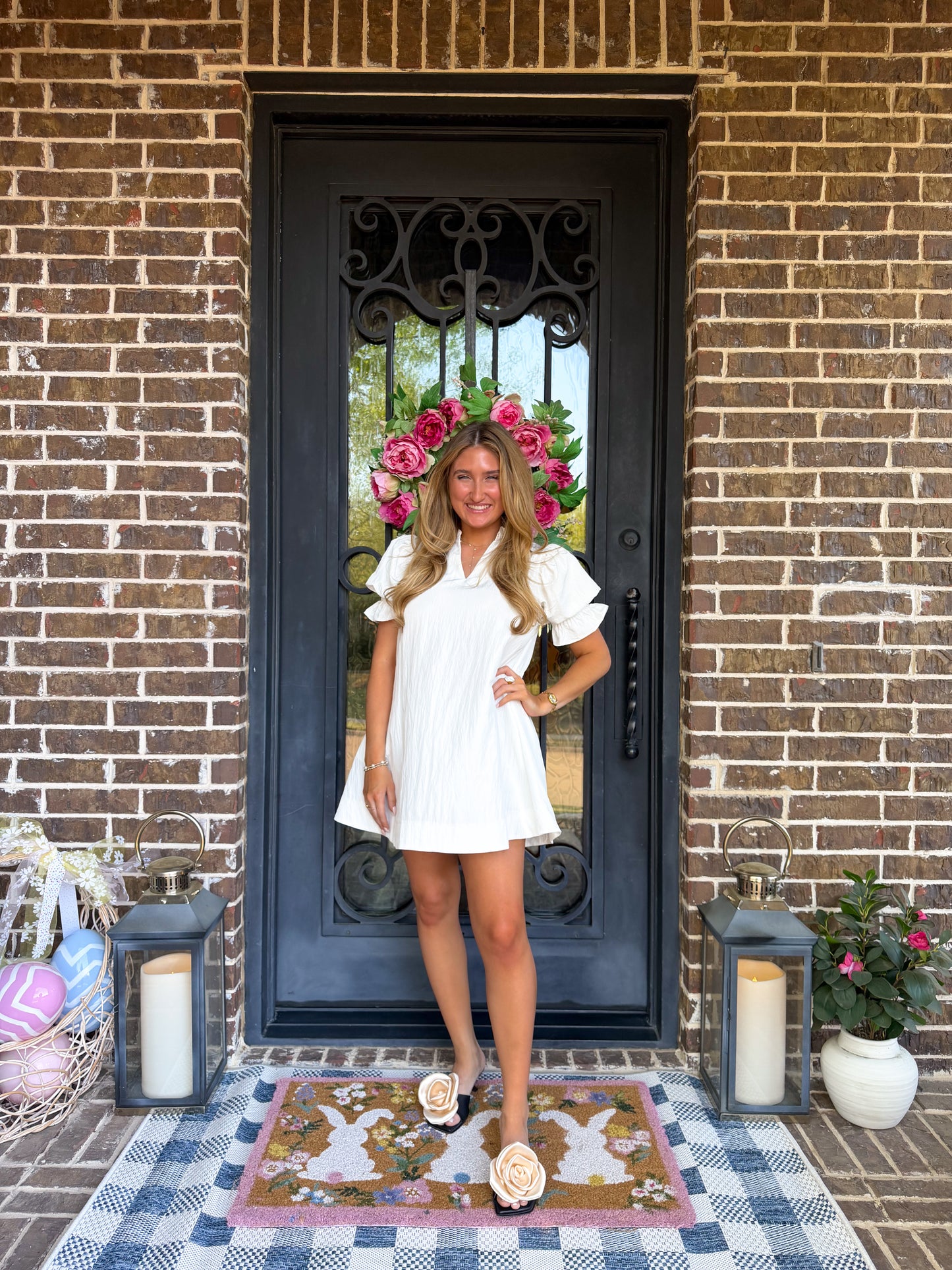 The White Bloom Babydoll Dress