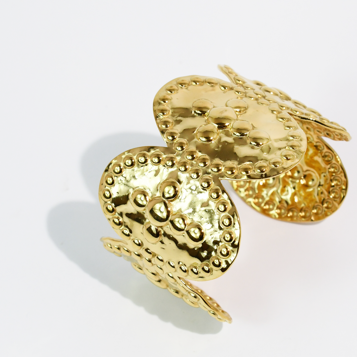 Faith Coin Gold Cuff Bracelet