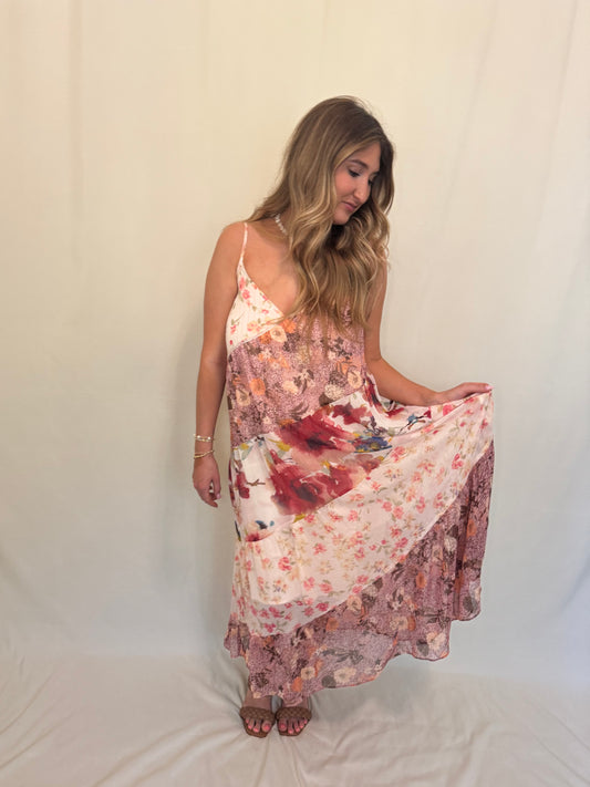 Boho Patchwork Maxi Dress
