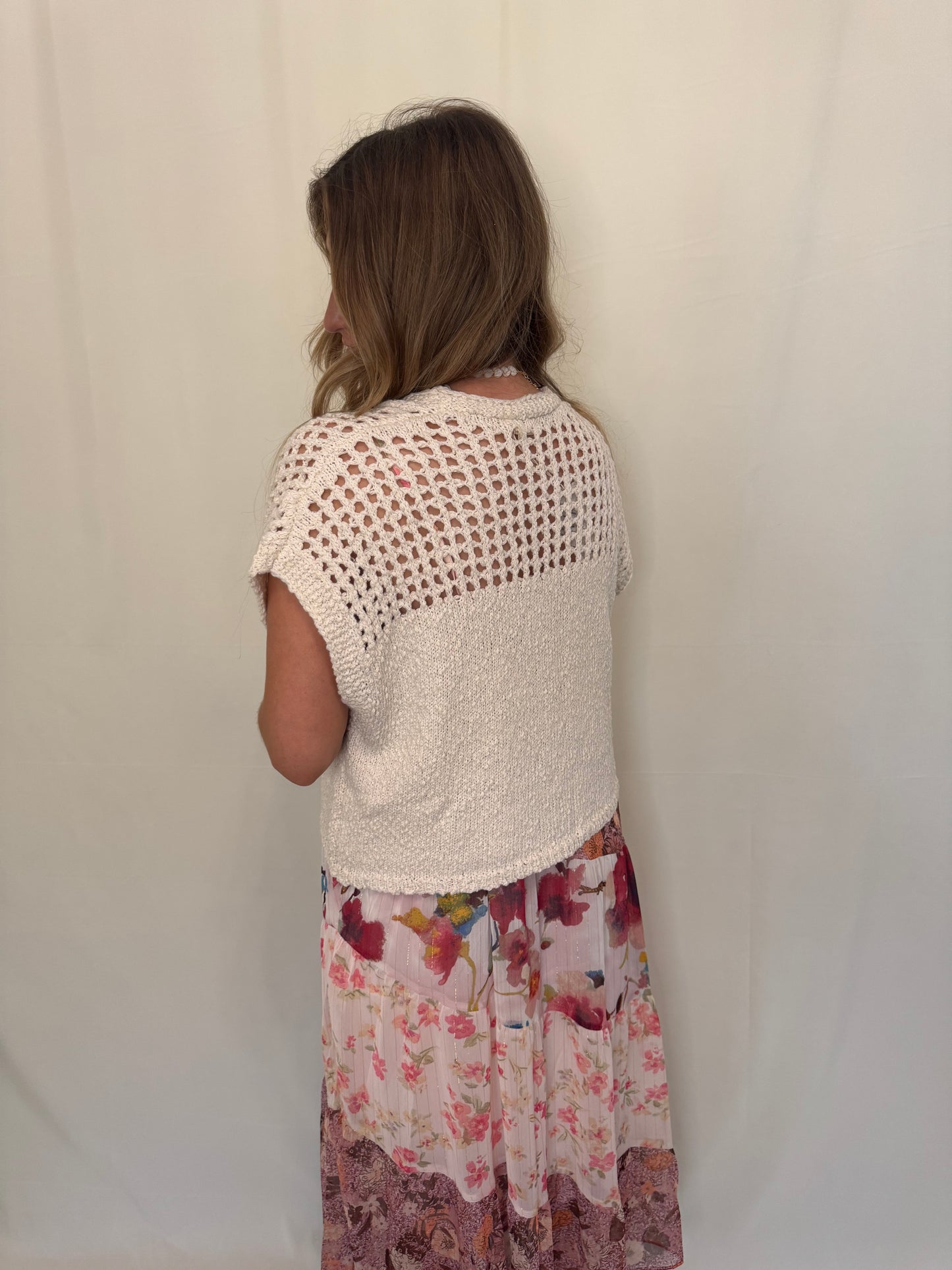 Boho Breeze Crochet-Knit Cardigan