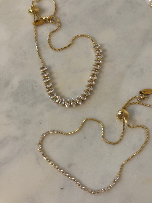 Dainty Shine Zircon Adjustable Bracelets