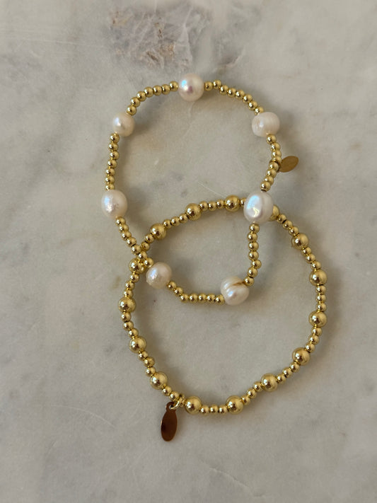 Radiance Pearl Stack Beaded Bracelets