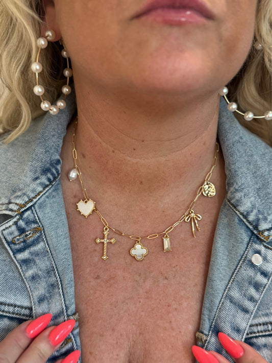 Golden Essence Charm Necklace