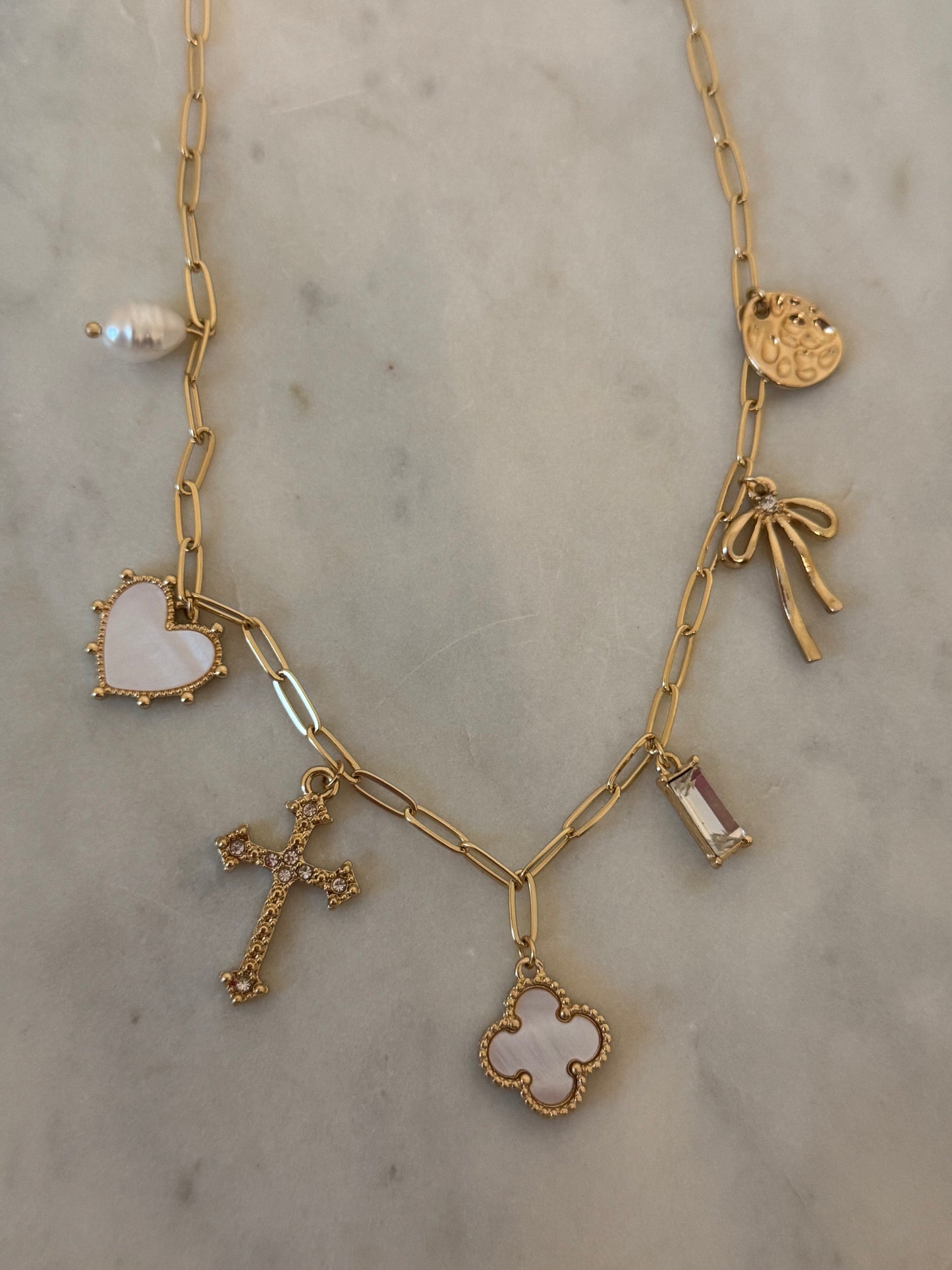 Golden Essence Charm Necklace