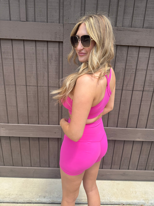 Fierce in Fuchsia Sports Bra