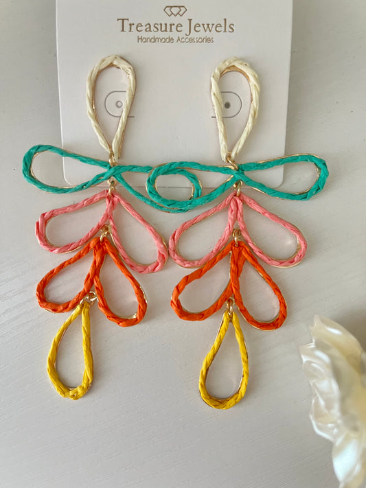 Multi-Tropical Teardrop Earrings