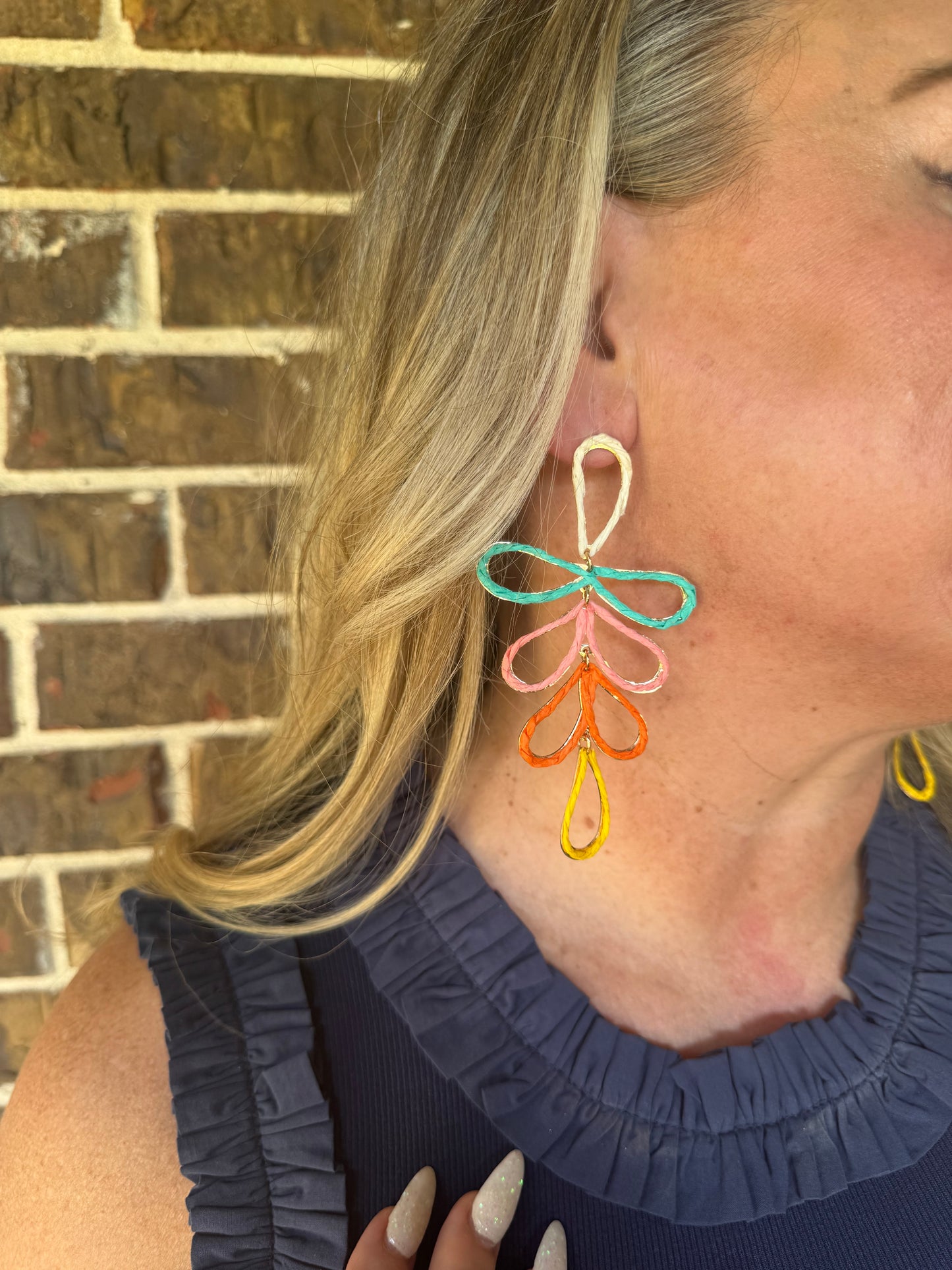 Multi-Tropical Teardrop Earrings